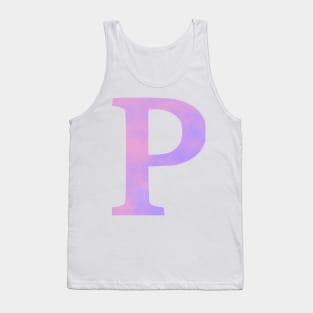 The Letter P Pink and Purple Tank Top